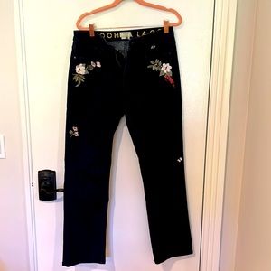 Kate spade denim jeans size 29 embroidered